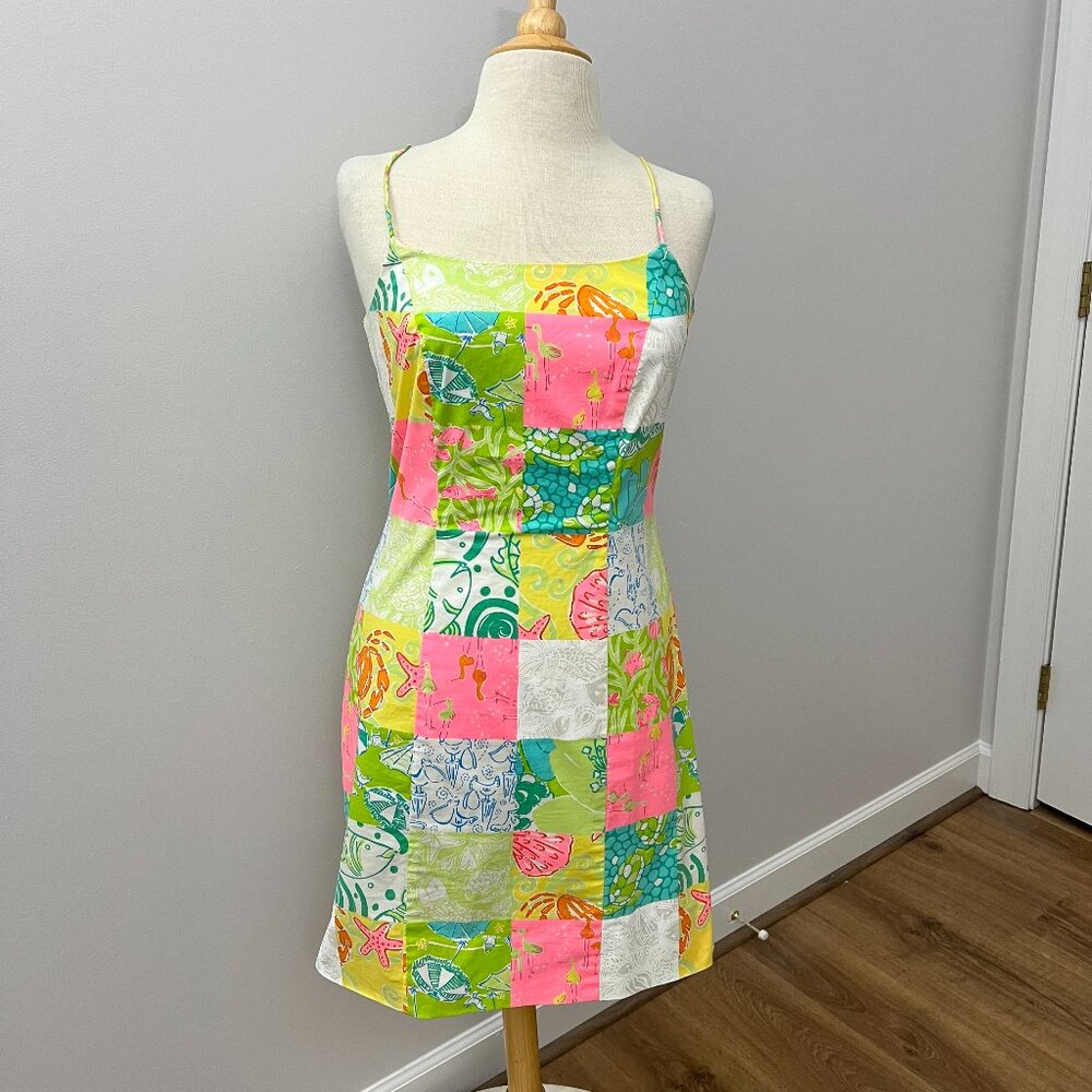 Lilly Pulitzer Colorful Patchwork Mini Dress